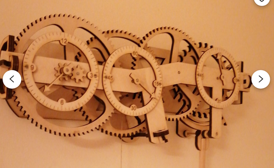 Build Your Own Wood Gear Clock RE-4: Detailed Plans Included