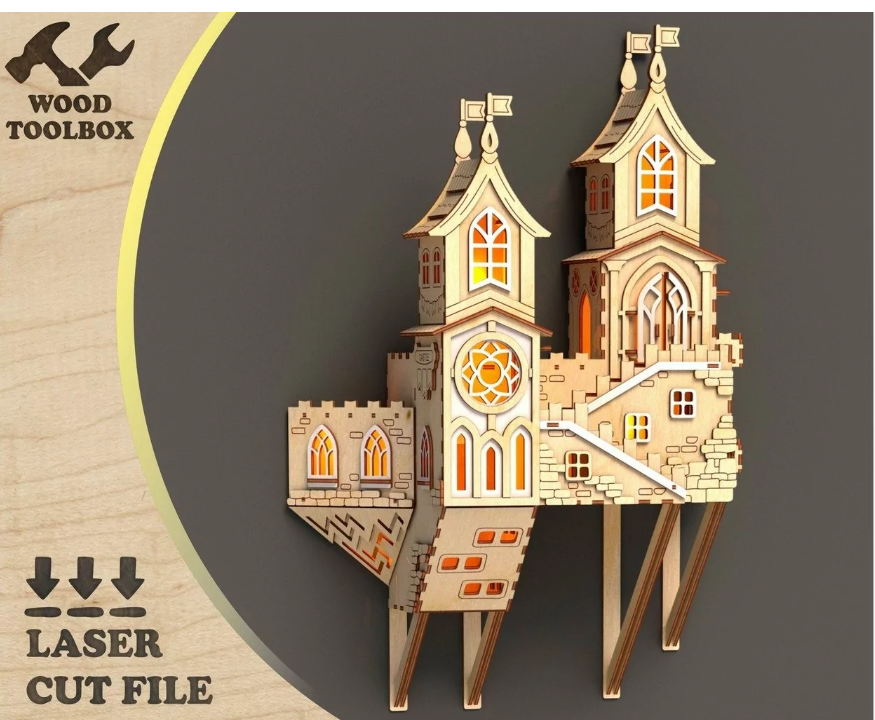 Hanging House Version 5: Laser Cut Files for Creative Decor