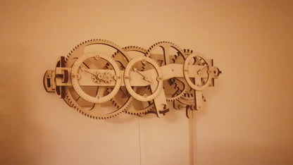 Build Your Own Wood Gear Clock RE-4: Detailed Plans Included